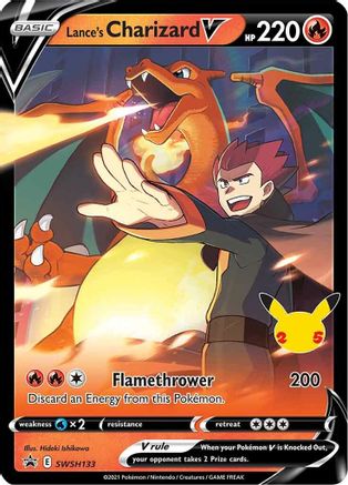 Image of Lance's Charizard V SWSH133  - Holofoil SWSH Sword & Shield Promo Cards - Promo