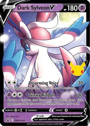 Image of Dark Sylveon V SWSH134  - Holofoil SWSH Sword & Shield Promo Cards - Promo