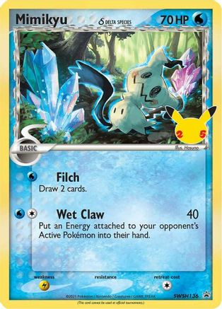 Image of Mimikyu (Delta Species) SWSH136  - Holofoil SWSH Sword & Shield Promo Cards - Promo