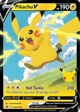 Image of Pikachu V SWSH143  - Holofoil SWSH Sword & Shield Promo Cards - Promo