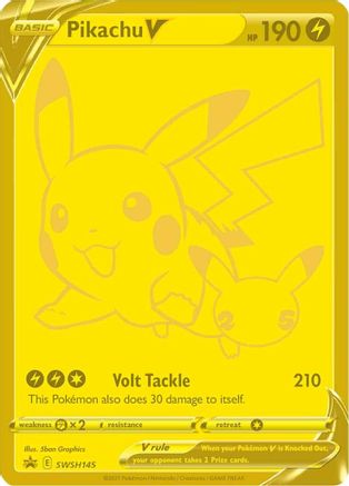 Image of Pikachu V SWSH145  - Holofoil SWSH Sword & Shield Promo Cards - Promo