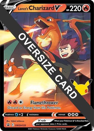 Image of Lance's Charizard V SWSH133  - Holofoil Jumbo Cards - Promo