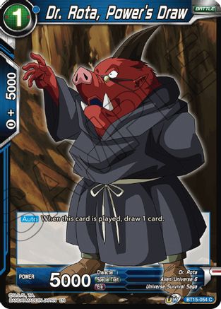 Image of Dr. Rota, Power's Draw (BT15-054) - Saiyan Showdown Foil