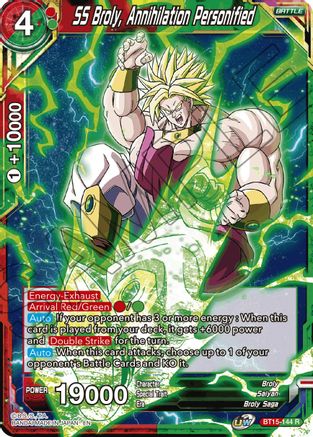 Image of SS Broly, Annihilation Personified (BT15-144) - Saiyan Showdown