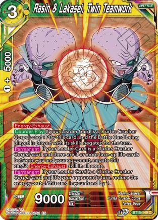 Image of Rasin & Lakasei, Twin Teamwork (BT15-149) - Saiyan Showdown