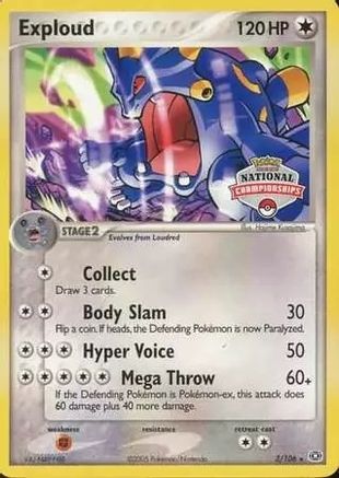 Image of Exploud 003/106  League & Championship Cards - Promo