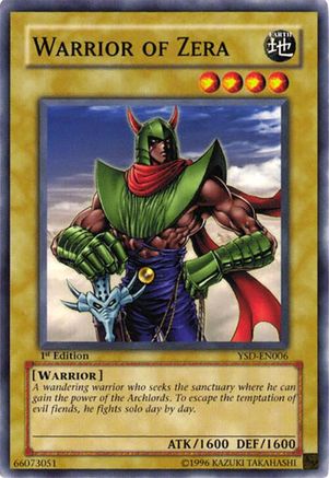 Image of Warrior of Zera (YSD-EN006) - Starter Deck 2006 Unlimited