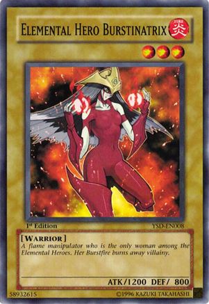 Image of Elemental Hero Burstinatrix (YSD-EN008) - Starter Deck 2006 Unlimited