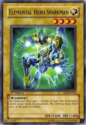 Image of Elemental Hero Sparkman (YSD-EN010) - Starter Deck 2006 1st Edition