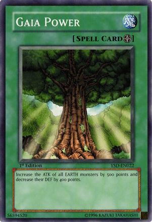 Image of Gaia Power (YSD-EN022) - Starter Deck 2006 1st Edition