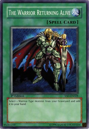 Image of The Warrior Returning Alive (YSD-EN028) - Starter Deck 2006 1st Edition