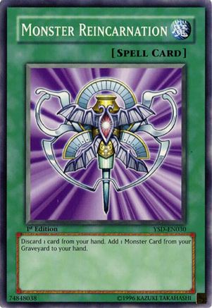 Image of Monster Reincarnation (YSD-EN030) - Starter Deck 2006 Unlimited