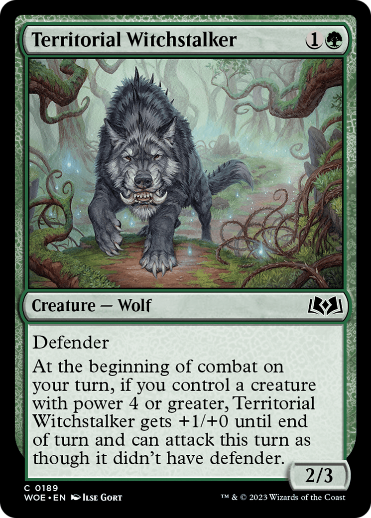 Image of Territorial Witchstalker (WOE-189) - Wilds of Eldraine
