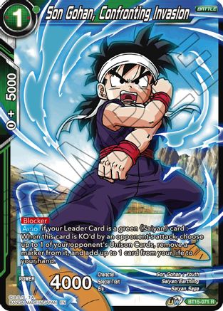 Image of Son Gohan, Confronting Invasion (BT15-071) - Saiyan Showdown