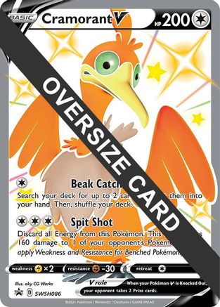 Image of Cramorant V SWSH086  - Holofoil Jumbo Cards - Promo