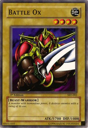 Image of Battle Ox (SKE-002) - Starter Deck: Kaiba Evolution 1st Edition