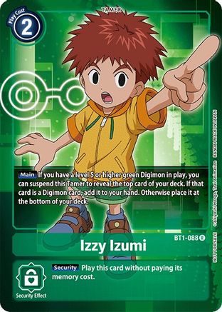 Image of Izzy Izumi (Official Tournament Pack Vol.3) (BT1-088) - Release Special Booster 1.0