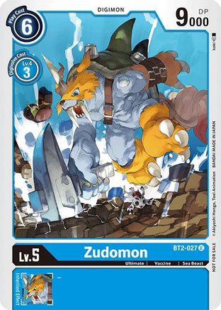 Image of Zudomon - BT2-027 (Official Tournament Pack Vol.3) (BT2-027) - Release Special Booster 1.0