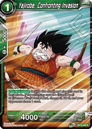 Image of Yajirobe, Confronting Invasion (BT15-080) - Saiyan Showdown Foil