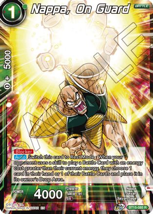 Image of Nappa, on Guard (BT15-085) - Saiyan Showdown Foil