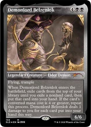 Image of Demonlord Belzenlok (Foil Etched) (SLD-159) - Secret Lair Drop Series Foil