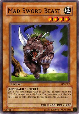 Image of Mad Sword Beast (SKE-022) - Starter Deck: Kaiba Evolution 1st Edition