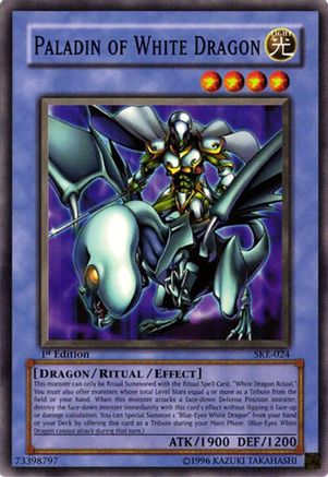 Image of Paladin of White Dragon (SKE-024) - Starter Deck: Kaiba Evolution Unlimited