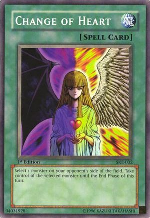 Image of Change of Heart (SKE-032) - Starter Deck: Kaiba Evolution 1st Edition