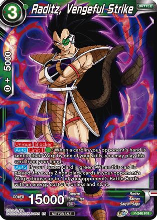 Image of Raditz, Vengeful Strike (P-346) - Tournament Promotion Cards