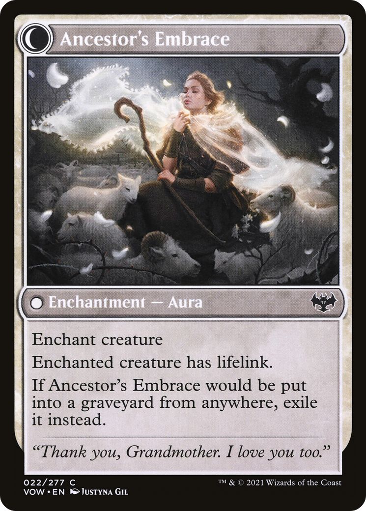 Image of Kindly Ancestor (VOW-022) - Innistrad: Crimson Vow: (Double Faced Transform)