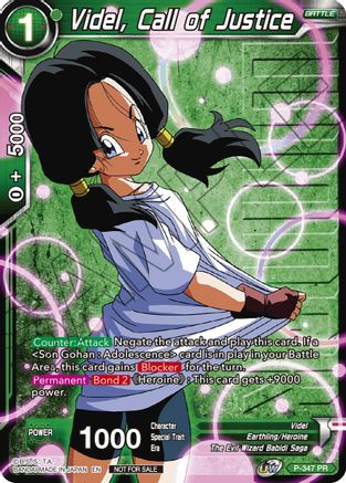Image of Videl, Call of Justice (Winner Stamped) (P-347) - Tournament Promotion Cards Foil