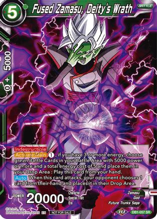 Image of Fused Zamasu, Deity's Wrath (DB1-057) - Tournament Promotion Cards