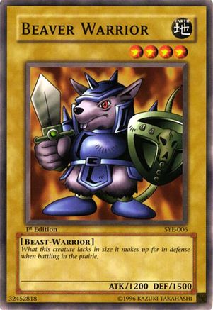 Image of Beaver Warrior (SYE-006) - Starter Deck: Yugi Evolution Unlimited