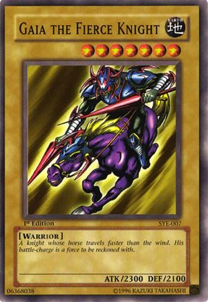 Image of Gaia The Fierce Knight (SYE-007) - Starter Deck: Yugi Evolution 1st Edition