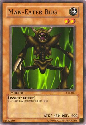 Image of Man-Eater Bug (SYE-017) - Starter Deck: Yugi Evolution 1st Edition