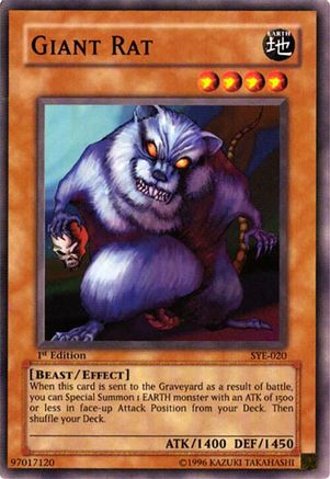 Image of Giant Rat (SYE-020) - Starter Deck: Yugi Evolution Unlimited
