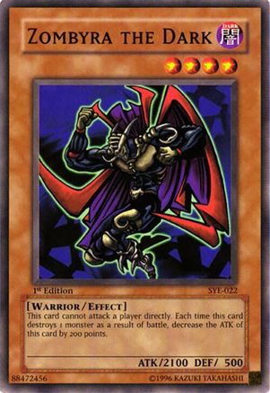 Image of Zombyra the Dark (SYE-022) - Starter Deck: Yugi Evolution Unlimited