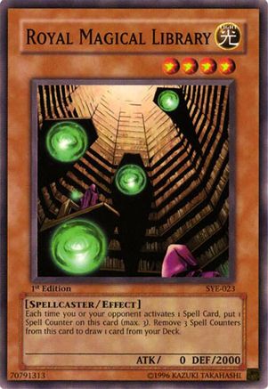 Image of Royal Magical Library (SYE-023) - Starter Deck: Yugi Evolution 1st Edition