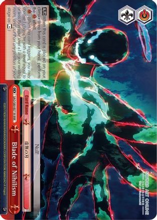Image of Blade of Nihilism (RRR) (SAO/S80-E071R RRR) - Sword Art Online -Alicization- Vol.2