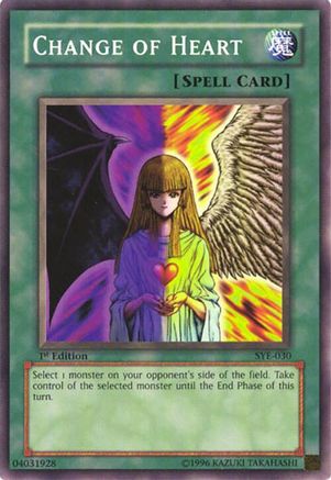 Image of Change of Heart (SYE-030) - Starter Deck: Yugi Evolution 1st Edition