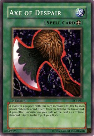 Image of Axe of Despair (SYE-035) - Starter Deck: Yugi Evolution Unlimited