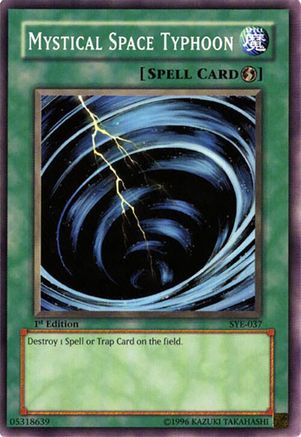Image of Mystical Space Typhoon (SYE-037) - Starter Deck: Yugi Evolution 1st Edition