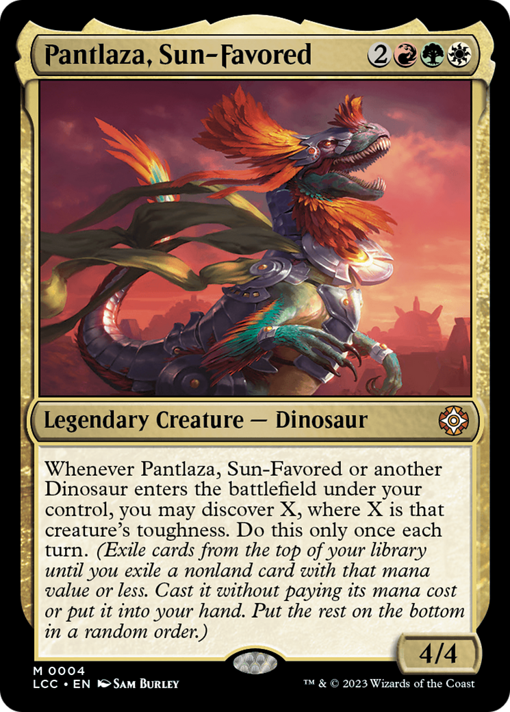 Image of Pantlaza, Sun-Favored (LCC-004) - The Lost Caverns of Ixalan Commander Foil