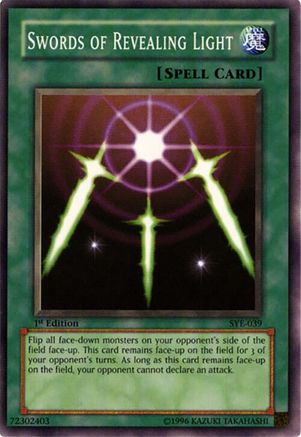 Image of Swords of Revealing Light (SYE-039) - Starter Deck: Yugi Evolution 1st Edition