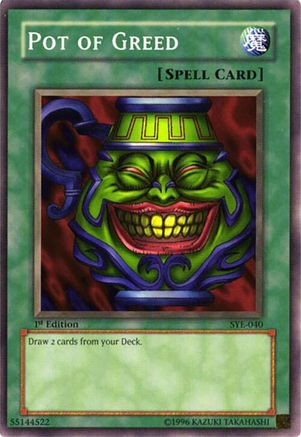 Image of Pot of Greed (SYE-040) - Starter Deck: Yugi Evolution 1st Edition