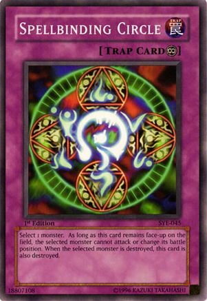 Image of Spellbinding Circle (SYE-045) - Starter Deck: Yugi Evolution 1st Edition