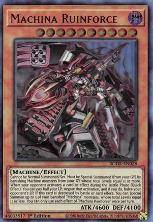 Image of Machina Ruinforce (BODE-EN028) - Burst of Destiny 1st Edition