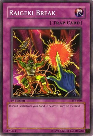 Image of Raigeki Break (SYE-050) - Starter Deck: Yugi Evolution 1st Edition