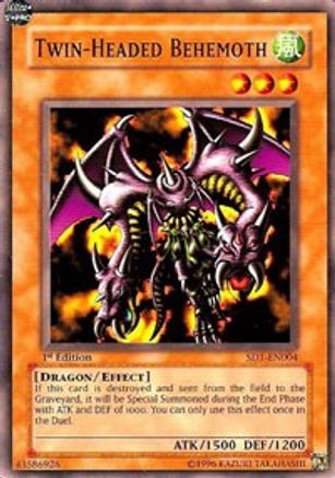 Image of Twin-Headed Behemoth (SD1-EN004) - Structure Deck: Dragon's Roar 1st Edition