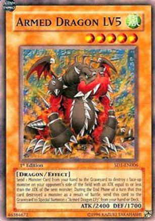 Image of Armed Dragon LV5 (SD1-EN006) - Structure Deck: Dragon's Roar Unlimited